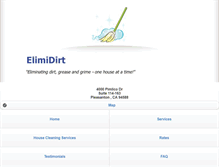 Tablet Screenshot of elimidirt.com